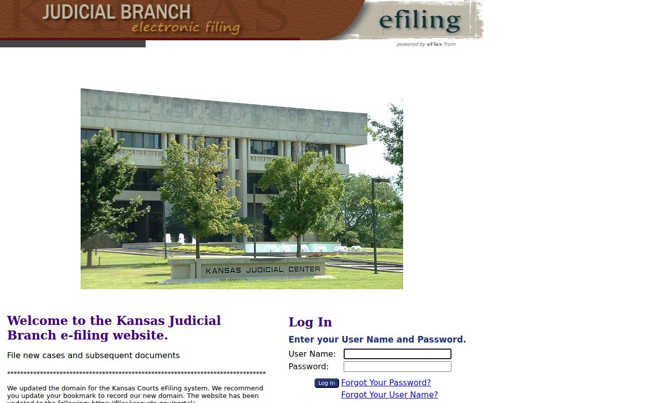 Riley County civil court docket Kansas eFiling portal