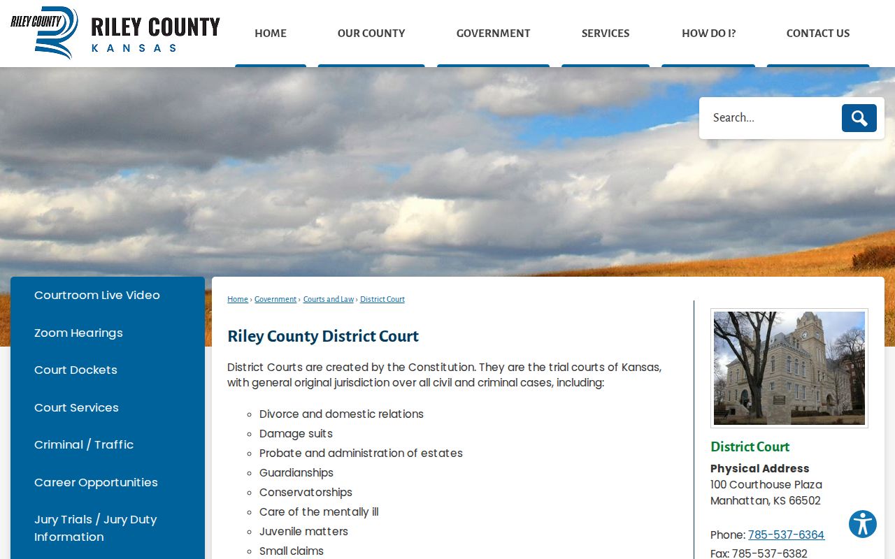 Riley County court docket District Court overview