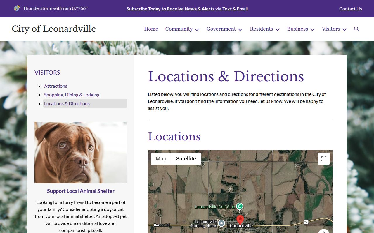 Leonardville court records municipal office address